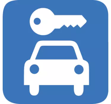 Naklejka znak informacyjny garaż - TenStickers