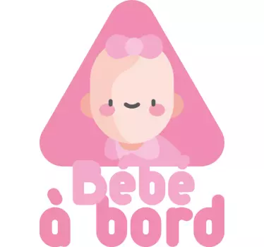 Naklejka na samochód dziecko w aucie uroczy styl niemowlaka - TenStickers