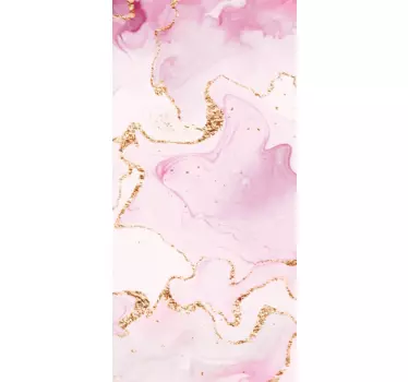 Skórka na telefon Huawei Marmur w kolorze różowego złota - TenStickers