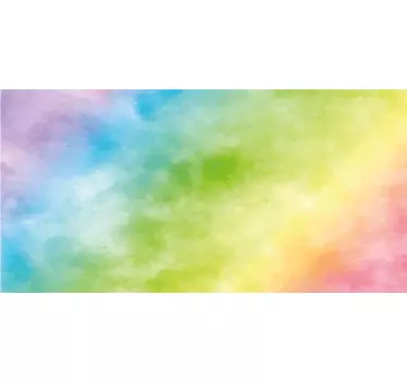 Naklejka na meble Kolorowa akwarelowa tęcza - TenStickers