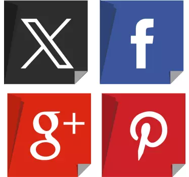Naklejka social media - TenStickers