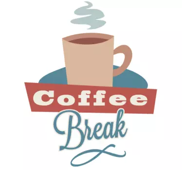 Naklejka dekoracyjna coffee break - TenStickers
