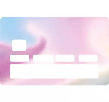 Naklejka na kartę kredytową Gradientowa ziarnista tekstura wody - TenStickers