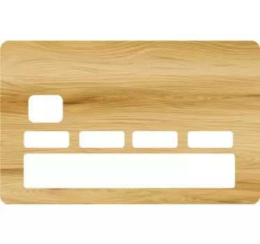 Naklejka na kartę z drewnianą teksturą - TenStickers