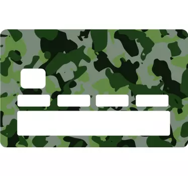 Naklejka na kartę w kamuflażowym wzorze - TenStickers