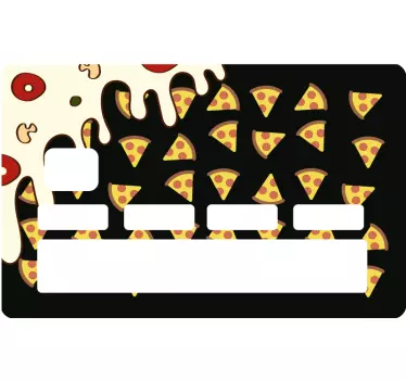 Nalepka na kartę kredytową Wzór pizzy - TenStickers