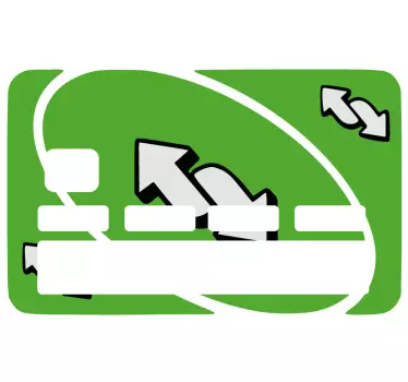 Naklejka na kartę kredytową Gra w zieloną kartę - TenStickers