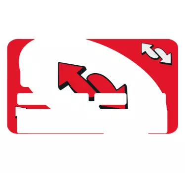Naklejka na kartę płatniczą gra karciana czerwona karta - TenStickers