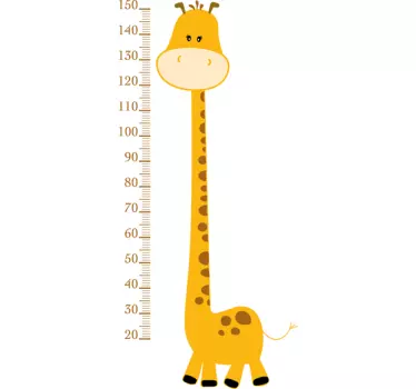 Naklejka na ścianę miarka żyrafa - TenStickers