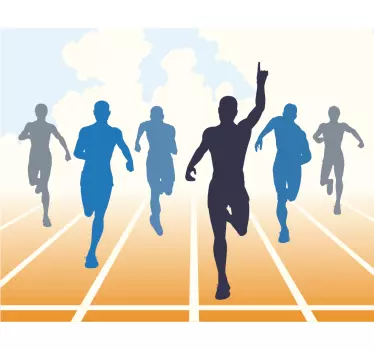 Naklejka Bieg Olimpijski - TenStickers