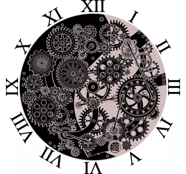Naklejka na ścianę zegar Materialistyczny - TenStickers