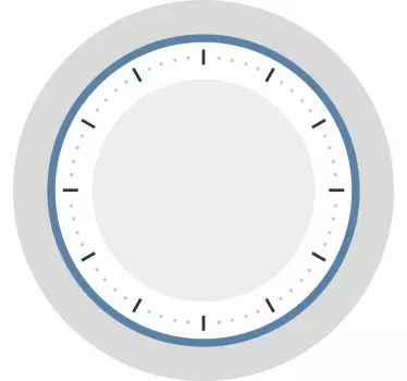 Zegar naklejka na ścianę Fantastycznie wyglądający prosty zegar - TenStickers