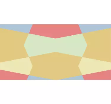 Naklejka na meble Pastelowe geometryczne bloki kolorów - TenStickers