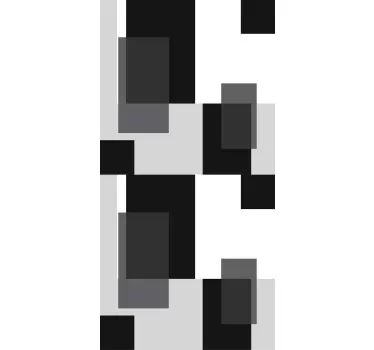 Okleina na lodówkę wzór monochromatycznych klocków - TenStickers