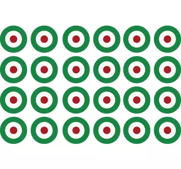 Naklejka na ścianę tarcze - TenStickers