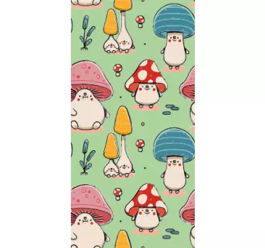 Naklejka na Huaweia urocze figurki grzybowe - TenStickers