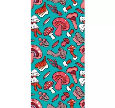 Naklejka na huaweia wzory grzybów - TenStickers