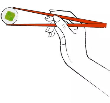 Naklejka czas na sushi - TenStickers