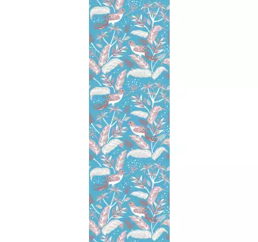Naklejka na prysznic tropikalny wzór - TenStickers