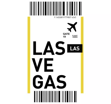 Naklejka na Huaweia karta pokładowa do las vegas - TenStickers