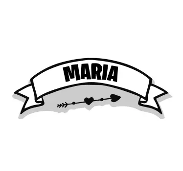 Naklejka do pokoju nastolatka z imieniem - TenStickers