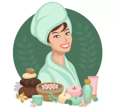 Naklejka dekoracyjna spa - TenStickers