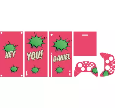 Naklejka na konsolę Xbox Hej, fajny plakat z graffiti - TenStickers