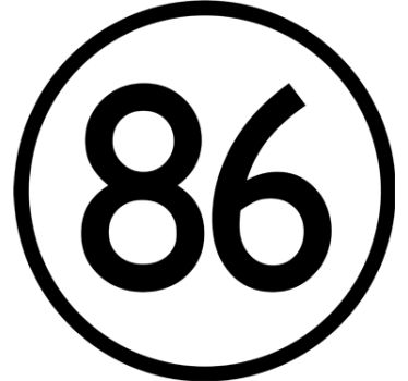 Naklejka na motocykl z numerem - TenStickers