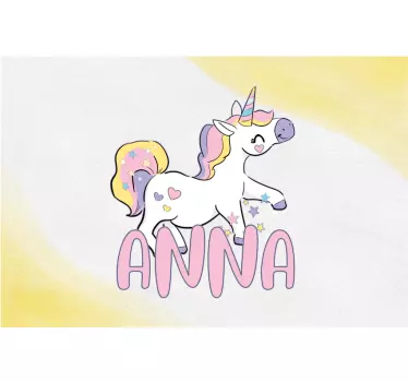 Naklejka na laptop Magiczny wzór jednorożca - TenStickers