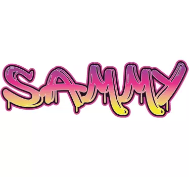 Naklejka na ścianę napisy z imieniem personalizowana - TenStickers