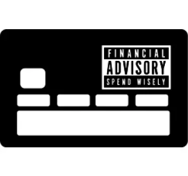 Naklejka na kartę doradztwo finansowe - TenStickers