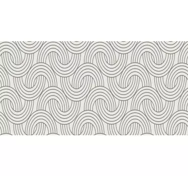 Okleina na meble do salonu wzór iluzji w stylu art deco - TenStickers