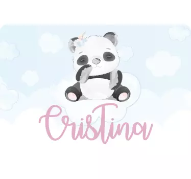 Naklejka na laptopa zabawna postać pandy - TenStickers
