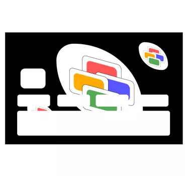 Naklejka na kartę Zmiana koloru karty uno - TenStickers