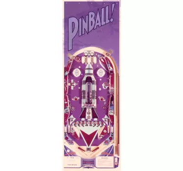 Okleina na lodówkę pinball - TenStickers