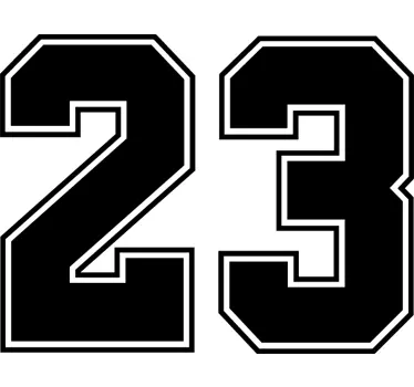 Naklejka dekoracyjna Jordan 23 - TenStickers
