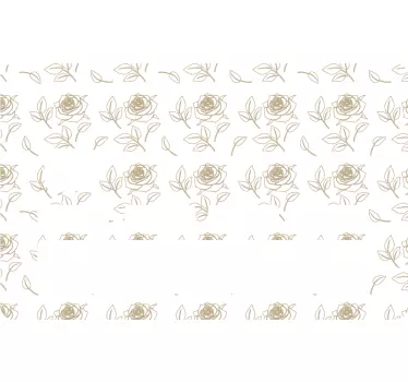 Naklejka na kartę wzór z różą - TenStickers