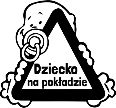 Naklejka dziecko w samochodzie - TenStickers