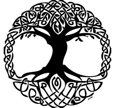 Naklejka na ścianę drzewo celtyckie - TenStickers