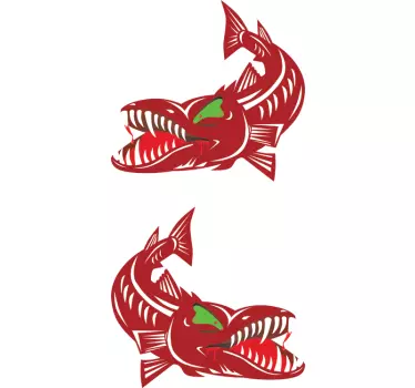 Naklejka na samochód barakuda - TenStickers