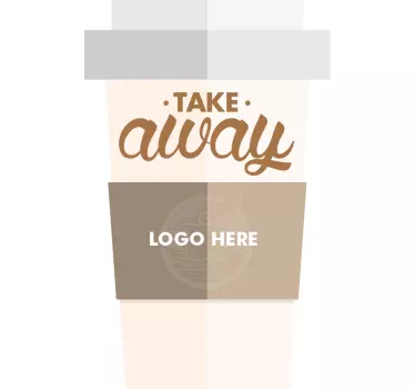 Naklejka dekoracyjna take away - TenStickers
