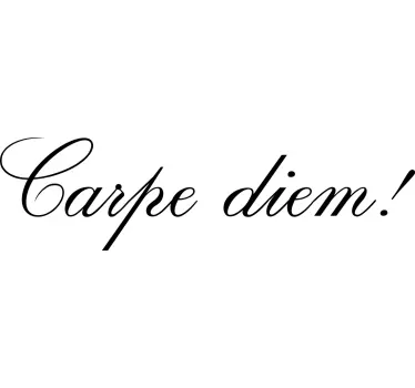 Naklejka ścienna cytat motywacyjny Carpe diem - TenStickers