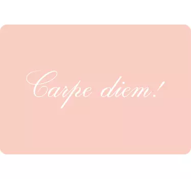Naklejka na laptop Carpe diem delikatny cienki napis - TenStickers