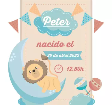 Naklejka ścienna ilustracja i Spersonalizowane informacje na tema - TenStickers