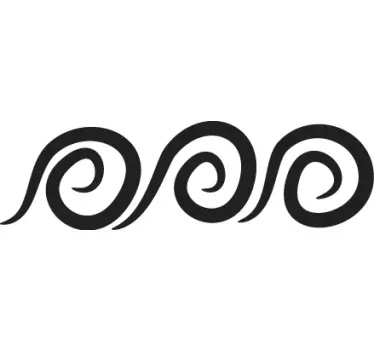 Naklejka spirala bordiura - TenStickers