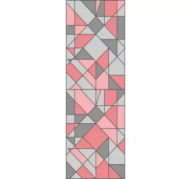 Okleina na lodówkę geometryczny wzór do owijania - TenStickers