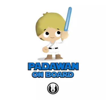 Naklejka na samochód Padawan na pokładzie - TenStickers