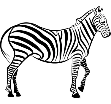 Naklejka zebra - TenStickers