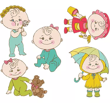 Naklejka wesołe bobasy - TenStickers