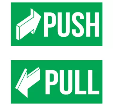 Naklejki Push & Pull - TenStickers